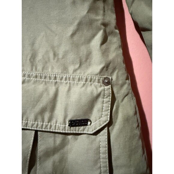 Guess Jeans Womens Jacket S Small Green Full Zip Warm Collared Pockets - Picture 5 of 11